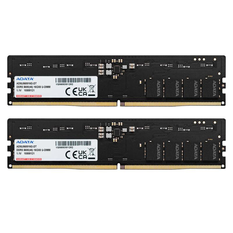 ADATA DDR5 5600 U-DIMM module de mémoire 32 Go 2 x 16 Go 288-pin DIMM ECC