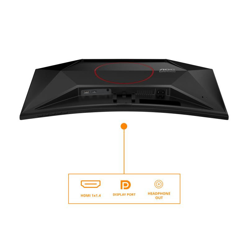 AOC G4 23.6" VA FHD 180Hz écran plat de PC 59,9 cm (23.6") 1920 x 1080 pixels Full HD LCD Noir, Rouge