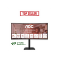 AOC E4 CU34E4CV écran plat de PC 86,4 cm (34") 3440 x 1440 pixels UltraWide Quad HD LCD Noir