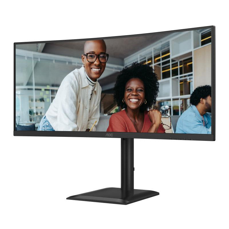 AOC E4 CU34E4CV écran plat de PC 86,4 cm (34") 3440 x 1440 pixels UltraWide Quad HD LCD Noir