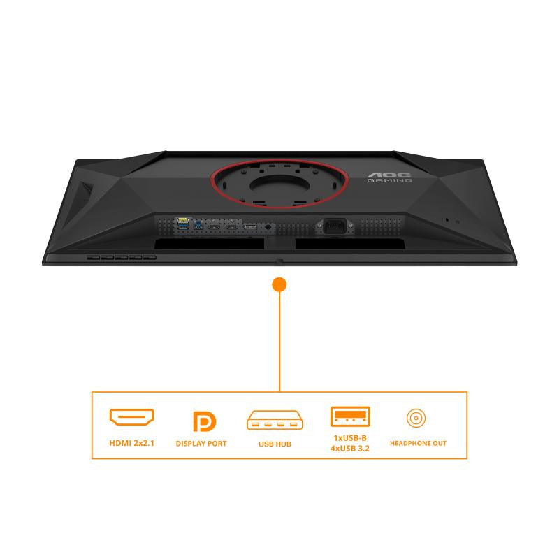 AOC G4 Q27G4ZD écran plat de PC 67,3 cm (26.5") 2560 x 1440 pixels Quad HD QD-OLED Noir, Rouge
