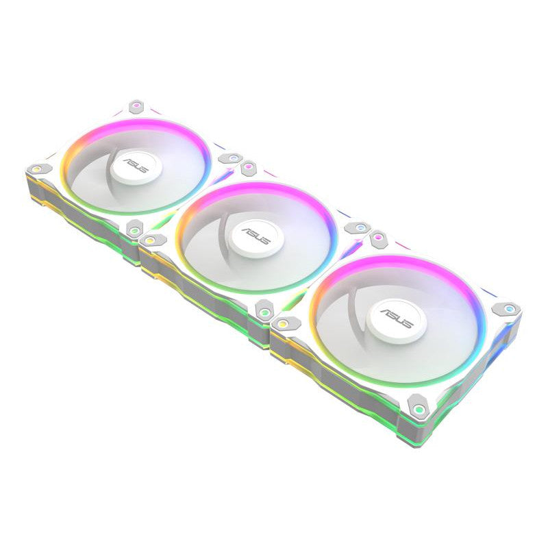 ASUS Prime MR120 Fan ARGB Reverse White 3in1 Boitier PC Ventilateur 12 cm Blanc 3 pièce(s)