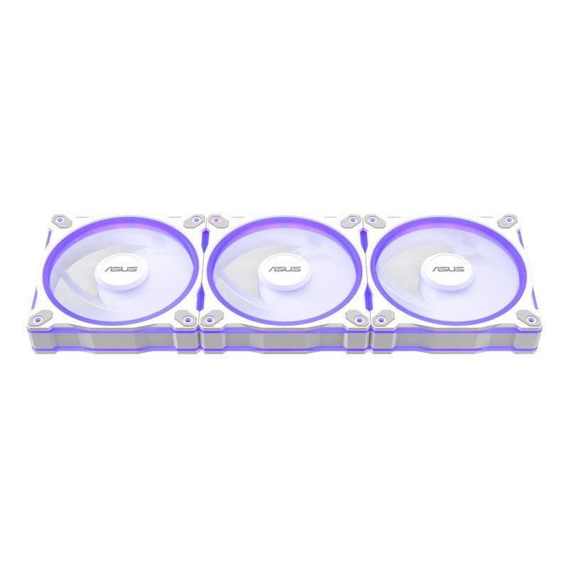 ASUS Prime MR120 Fan ARGB Reverse White 3in1 Boitier PC Ventilateur 12 cm Blanc 3 pièce(s)