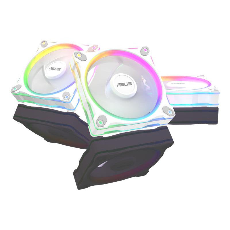 ASUS Prime MR120 Fan ARGB Reverse White 3in1 Boitier PC Ventilateur 12 cm Blanc 3 pièce(s)