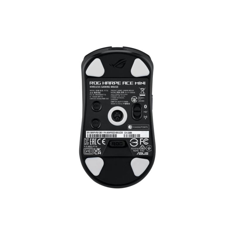 ASUS ROG Harpe Ace Mini souris Gaming Ambidextre RF Wireless + Bluetooth + USB Type-C Optique 42000 DPI
