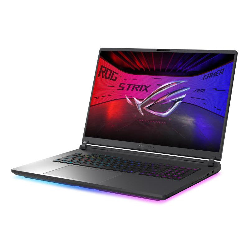 ASUS ROG Strix G18 G815JMR-DICS8143W Intel® Core? i7 i7-14650HX Ordinateur portable 45,7 cm (18") WUXGA 16 Go DDR5-SDRAM 1 To SSD NVIDIA GeForce RTX 5060 Wi-Fi 7 (802.11be) Windows 11 Home Noir, Gris