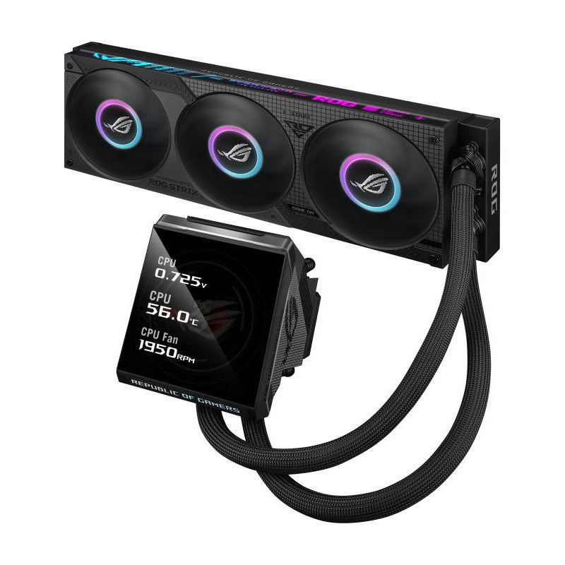 ASUS ROG Strix LC IV 360 ARGB LCD Processeur Refroidisseur de liquide tout-en-un 12 cm Noir