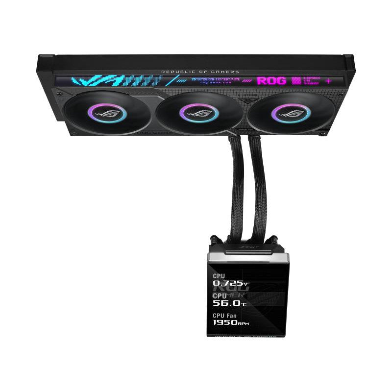 ASUS ROG Strix SLC IV 360 ARGB LCD Processeur Refroidisseur de liquide tout-en-un 12 cm Noir 1 pièce(s)