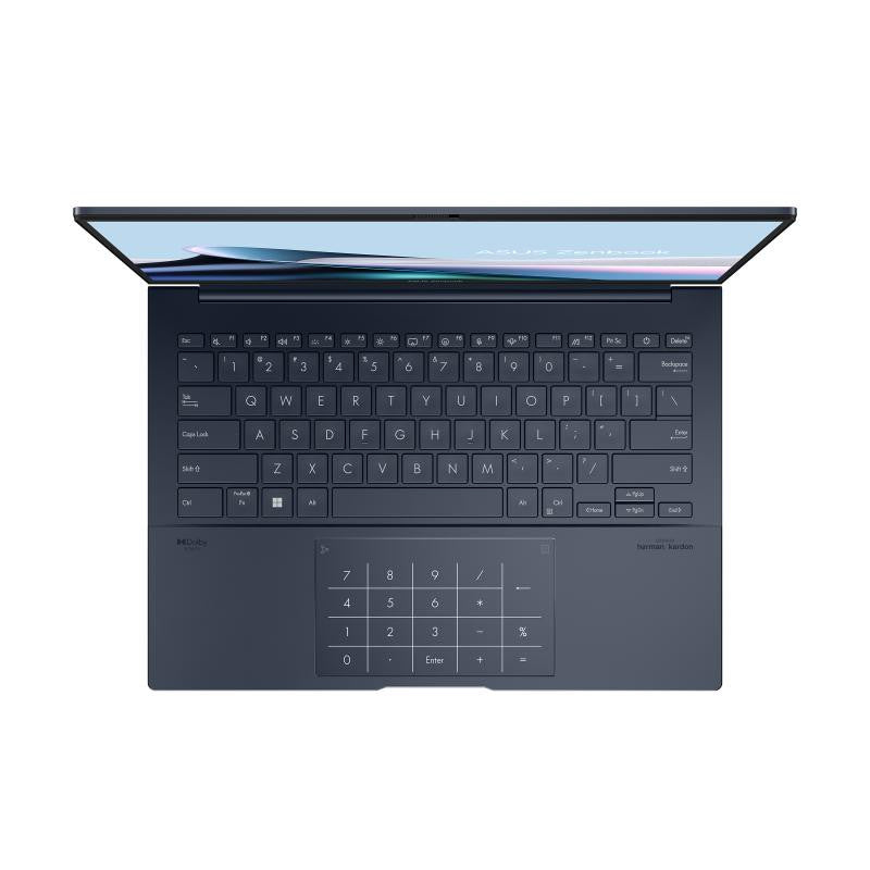ASUS Zenbook 14 UX3405CA- -ISSQD0X Intel Core Ultra 7 255H Ordinateur portable 35,6 cm (14") WUXGA 16 Go LPDDR5x-SDRAM 512 Go SSD Wi-Fi 7 (802.11be) Windows 11 Pro Bleu