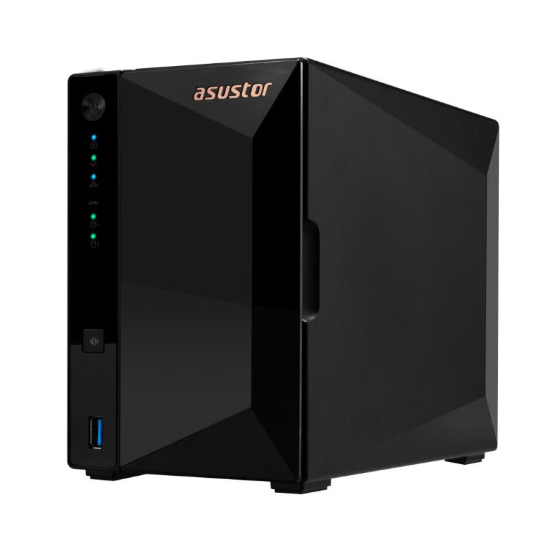 Asustor DRIVESTOR 2 Pro Gen2 AS3302T v2 NAS Realtek RTD1619B 2 Go DDR4 ADM Noir