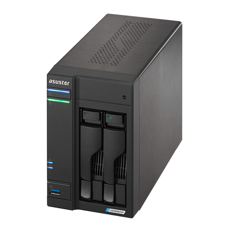 Asustor LOCKERSTOR 2 Gen2 + (AS6702T v2) NAS Bureau Intel® Celeron® N5105 4 Go DDR4 0 To ADM Noir