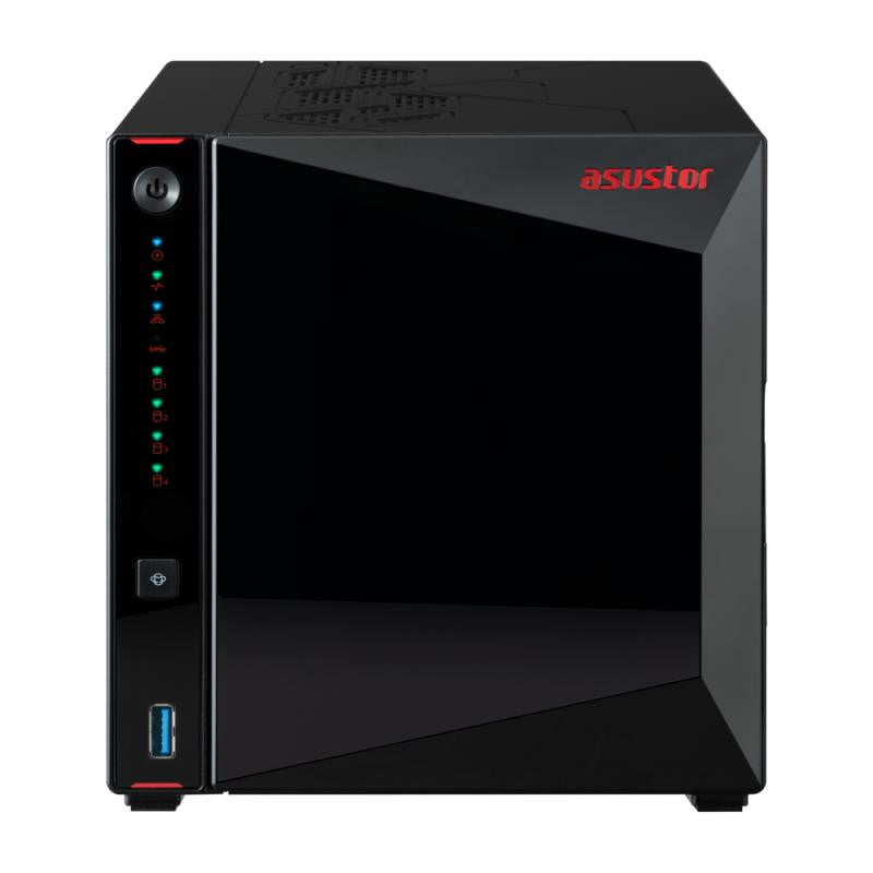 Asustor AS5404T serveur de stockage NAS Intel® Celeron® N5105 4 Go DDR4 0 To ADM Noir