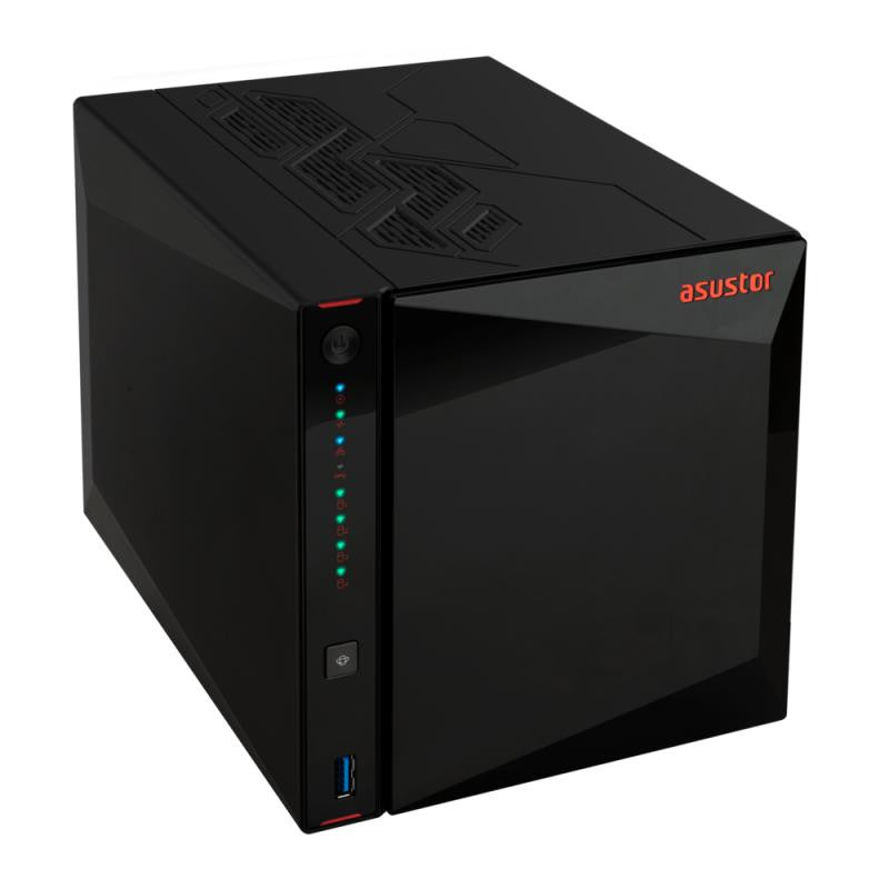 Asustor AS5404T serveur de stockage NAS Intel® Celeron® N5105 4 Go DDR4 0 To ADM Noir