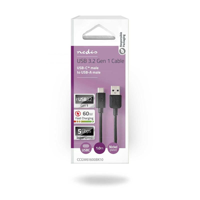 CABLE USB 3.2 GEN 1 A-Male C-Male 1m