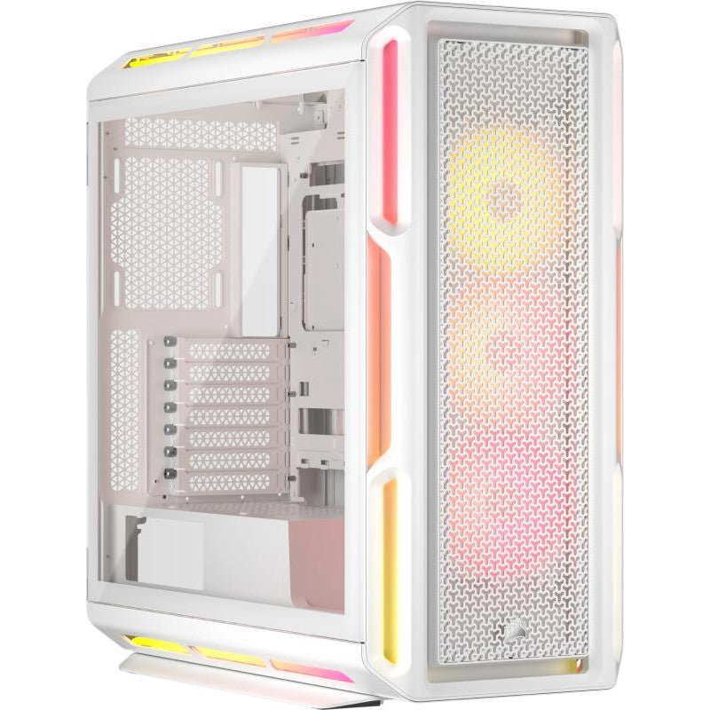 CORSAIR 5000T LX RGB Tempered Glass MT Blanc