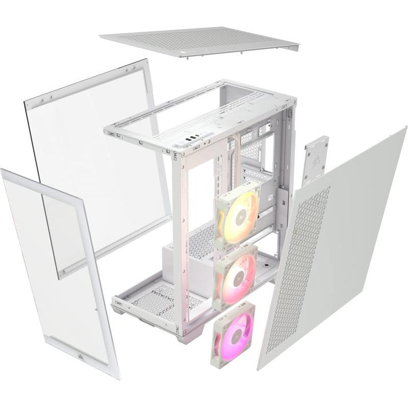 CORSAIR iCUE LINK 3500X RGB Mid-Tower PC Case, White
