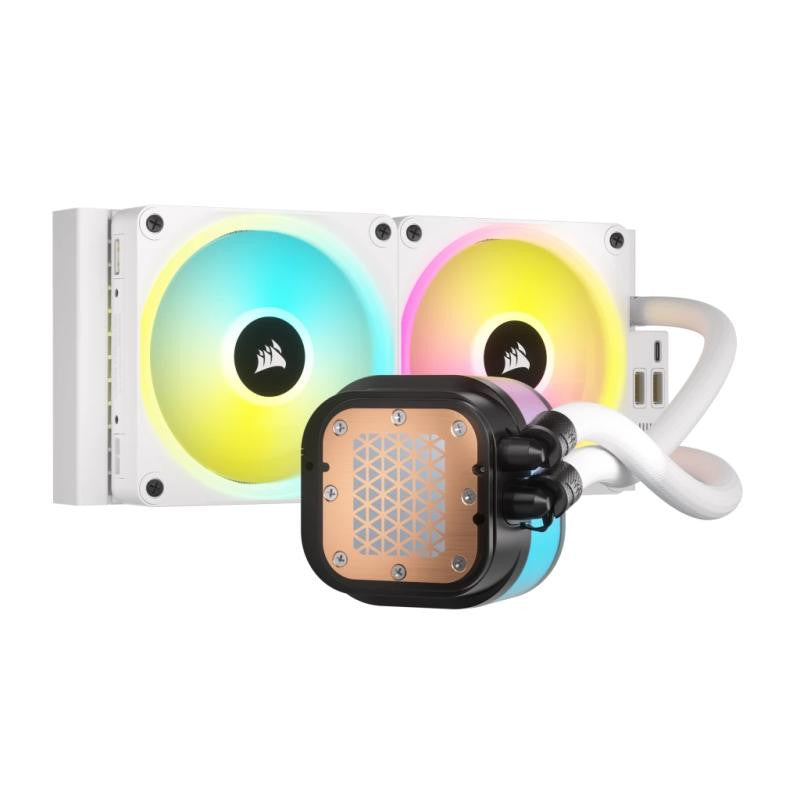 Corsair H100I Processeur Refroidisseur hybride 12 cm Blanc