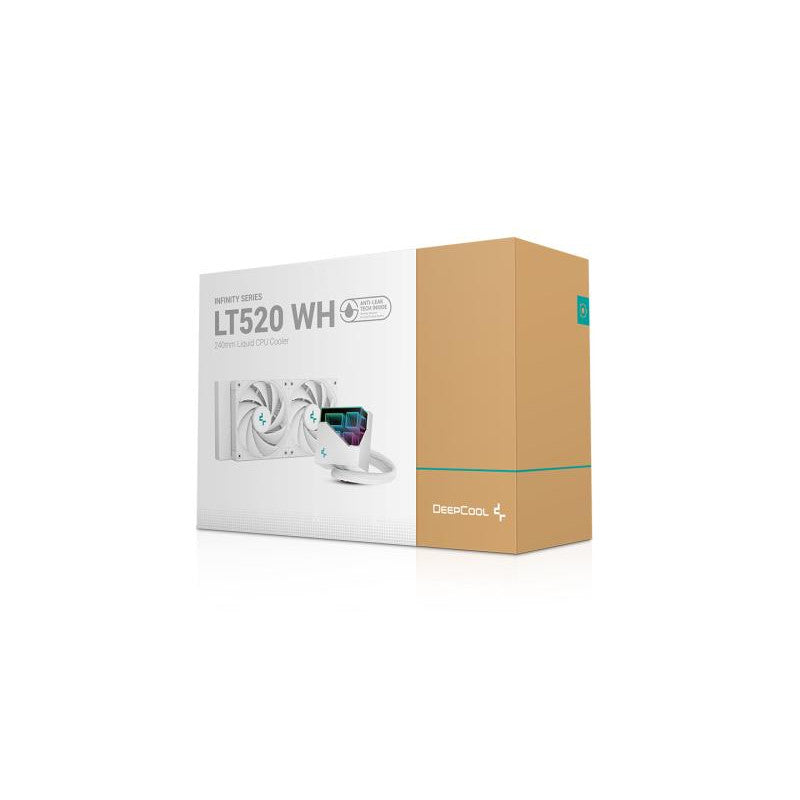 DeepCool LT520 WH Processeur Refroidisseur de liquide tout-en-un 12 cm Blanc 1 pièce(s)