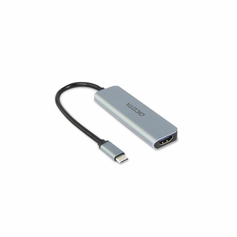 DICOTA D32060 station d'accueil USB Type-C Argent