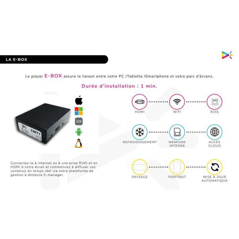 EMITY Pc I3 serveur - PRO0071