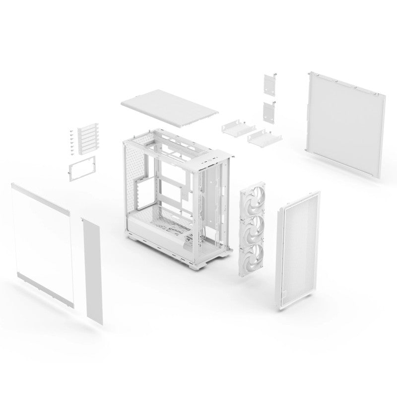 FRACTAL Epoch XL White TG Clear tint o