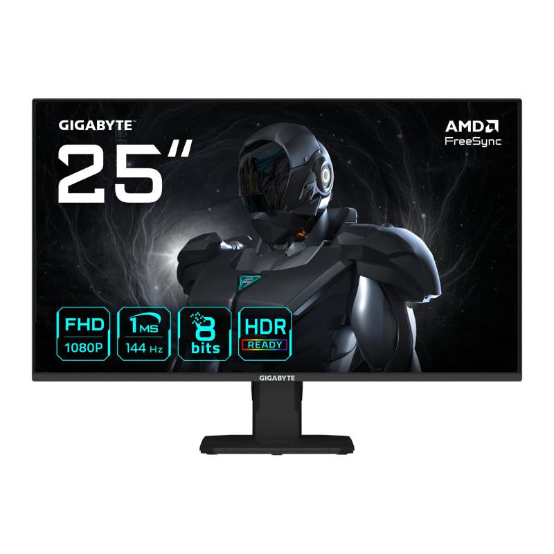 GIGABYTE GS25F14 Moniteur Gaming FHD 25? - 1920 x 1080, 144Hz, 1ms, 300 cd/m², Display HDR 10, HDMI 2.0, DisplayPort 1.2