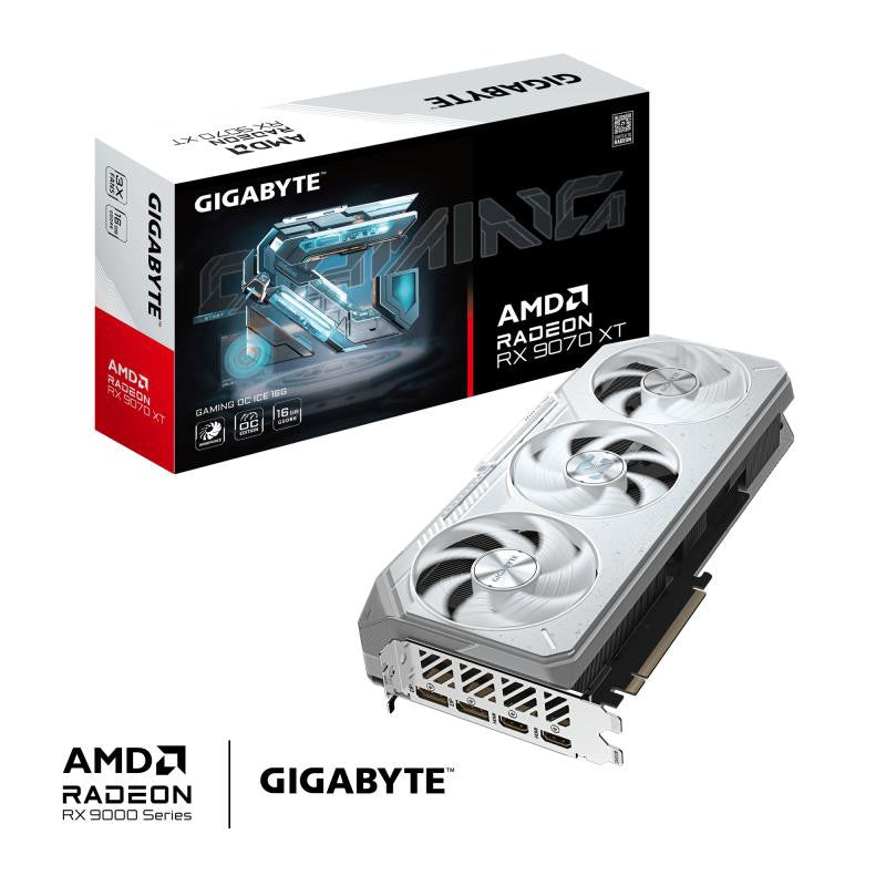 GIGABYTE Radeon RX 9070 XT GAMING OC ICE 16G Carte Graphique
