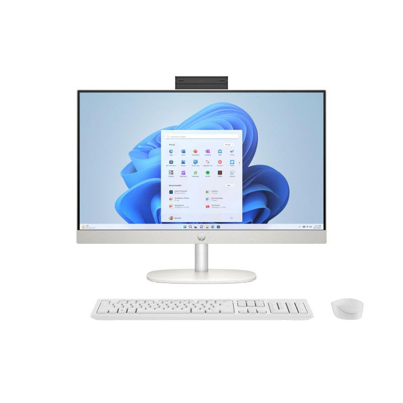 HP 24-cr0089nf PC AMD Ryzen? 7 7730U 60,5 cm (23.8") 1920 x 1080 pixels PC All-in-One 16 Go DDR4-SDRAM 512 Go SSD Windows 11 Home Wi-Fi 6 (802.11ax) Blanc