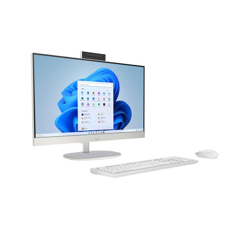 HP 24-cr0089nf PC AMD Ryzen? 7 7730U 60,5 cm (23.8") 1920 x 1080 pixels PC All-in-One 16 Go DDR4-SDRAM 512 Go SSD Windows 11 Home Wi-Fi 6 (802.11ax) Blanc
