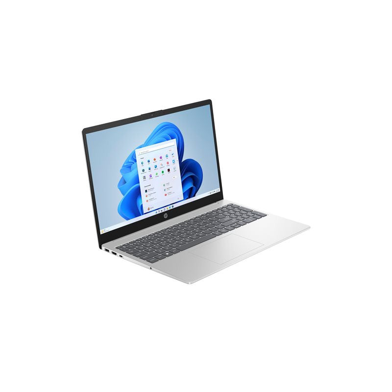 HP 15-fc0155nf AMD Ryzen? 5 7520U Ordinateur portable 39,6 cm (15.6") Full HD 8 Go LPDDR5-SDRAM 512 Go SSD Wi-Fi 6 (802.11ax) Windows 11 Home Argent