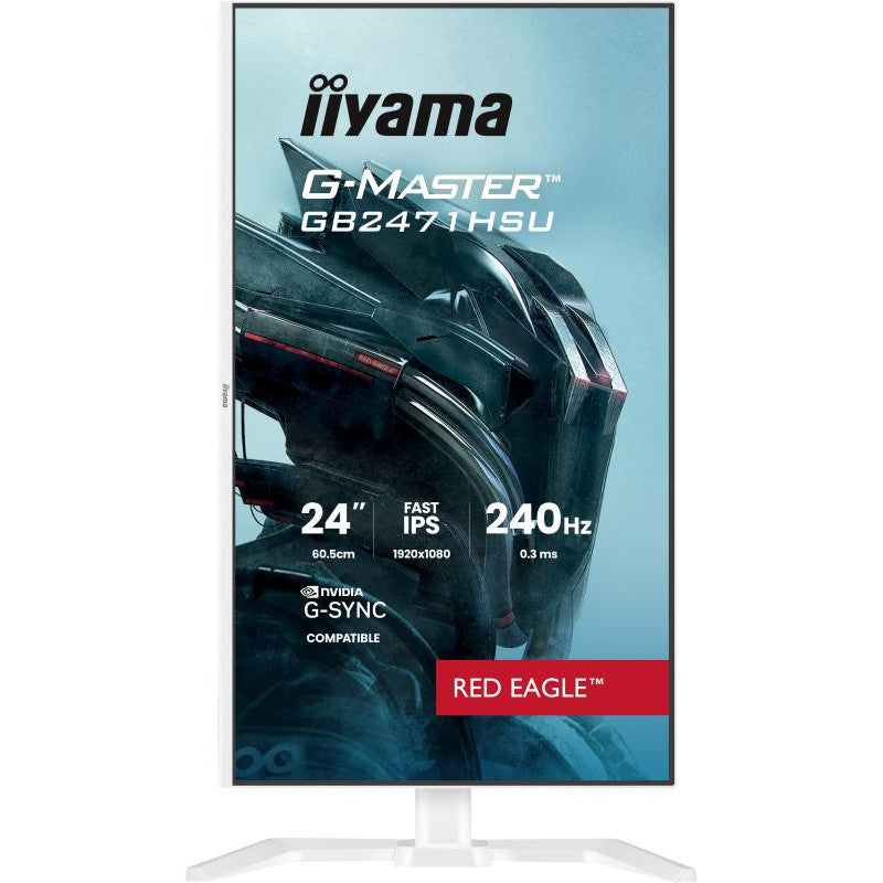 iiyama G-MASTER GB2471HSU-W1 écran plat de PC 60,5 cm (23.8") 1920 x 1080 pixels Full HD LED Blanc