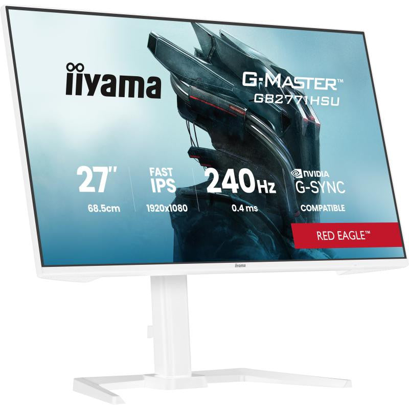 iiyama G-MASTER GB2771HSU-W1 écran plat de PC 68,6 cm (27") 1920 x 1080 pixels Full HD LCD Blanc