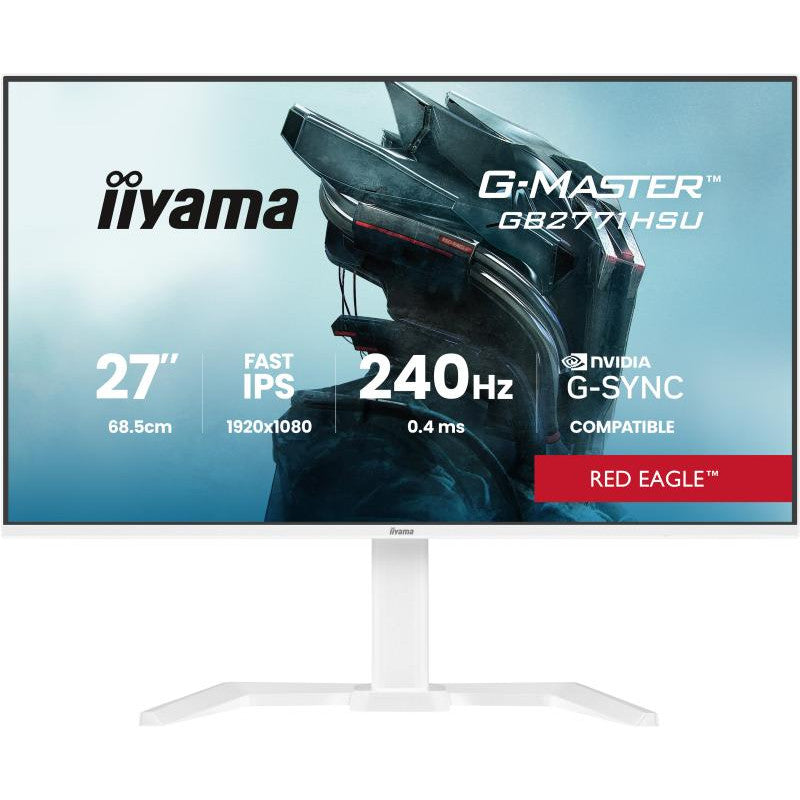 iiyama G-MASTER GB2771HSU-W1 écran plat de PC 68,6 cm (27") 1920 x 1080 pixels Full HD LCD Blanc