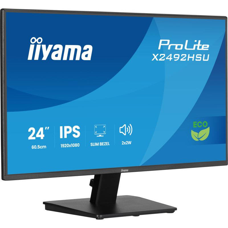 iiyama ProLite X2492HSU-B1 écran plat de PC 60,5 cm (23.8") 1920 x 1080 pixels Full HD LED Noir
