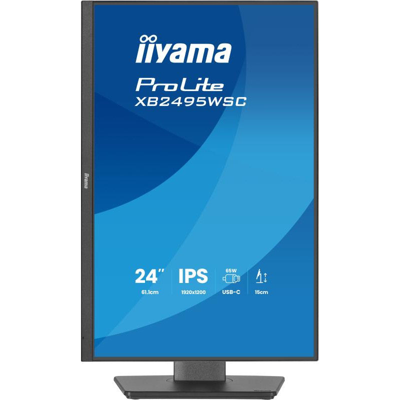 iiyama ProLite XB2495WSC-B1 écran plat de PC 61,2 cm (24.1") 1920 x 1200 pixels WUXGA LED Noir