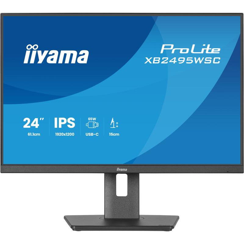 iiyama ProLite XB2495WSC-B1 écran plat de PC 61,2 cm (24.1") 1920 x 1200 pixels WUXGA LED Noir