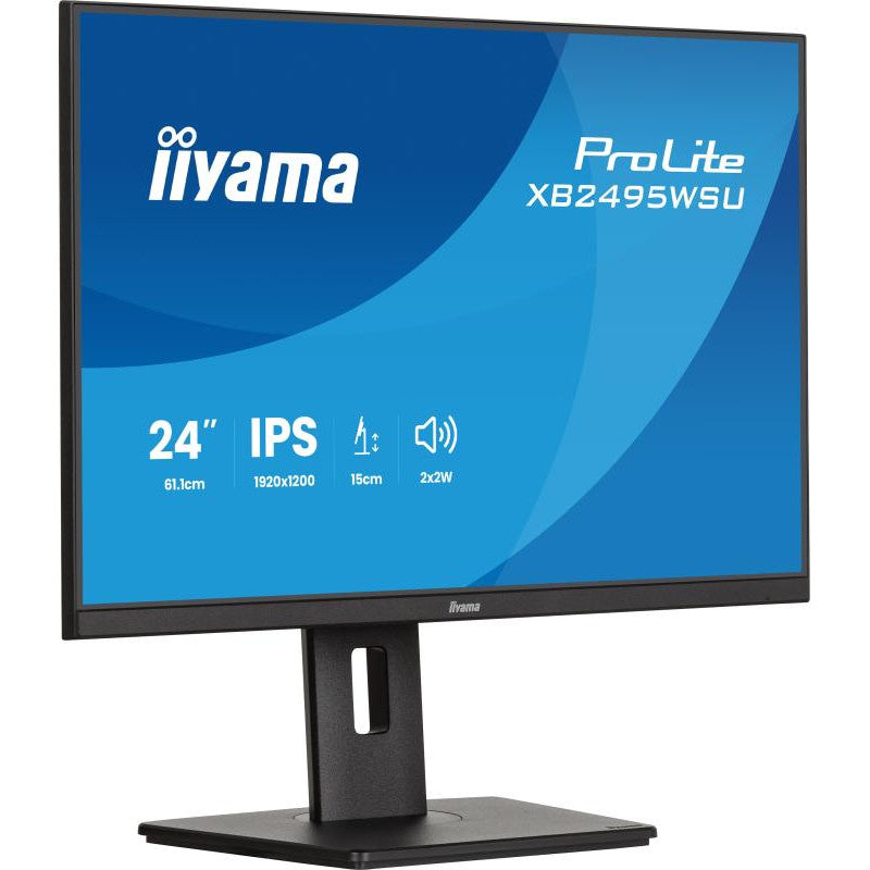 iiyama ProLite XB2495WSU-B1 écran plat de PC 61,2 cm (24.1") 1920 x 1200 pixels WUXGA LCD Noir