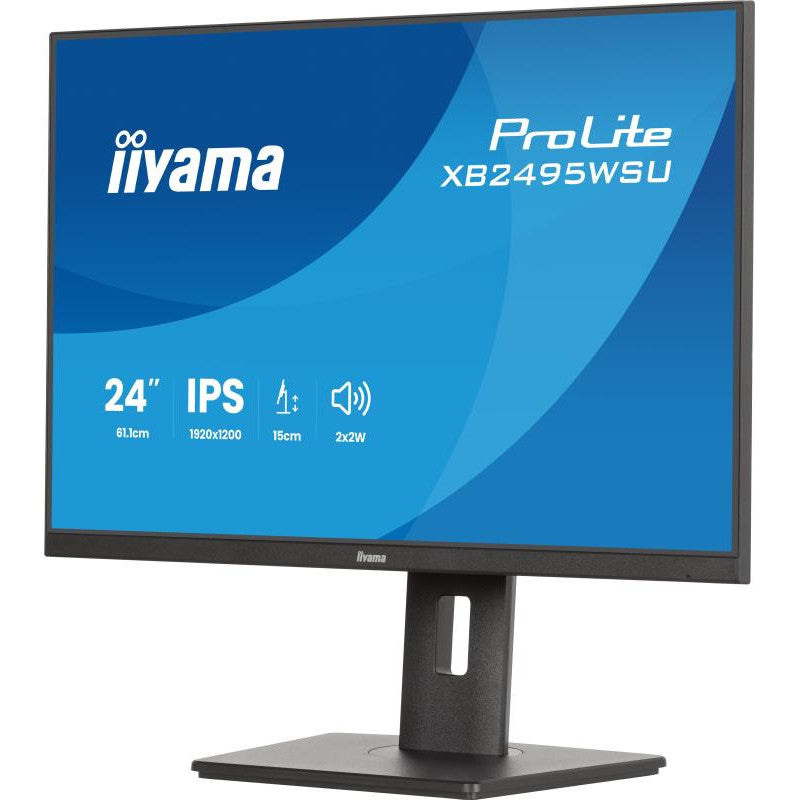iiyama ProLite XB2495WSU-B1 écran plat de PC 61,2 cm (24.1") 1920 x 1200 pixels WUXGA LCD Noir