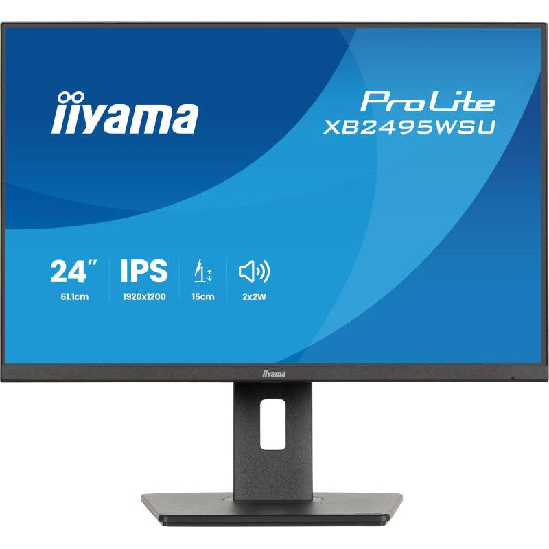 iiyama ProLite XB2495WSU-B1 écran plat de PC 61,2 cm (24.1") 1920 x 1200 pixels WUXGA LCD Noir