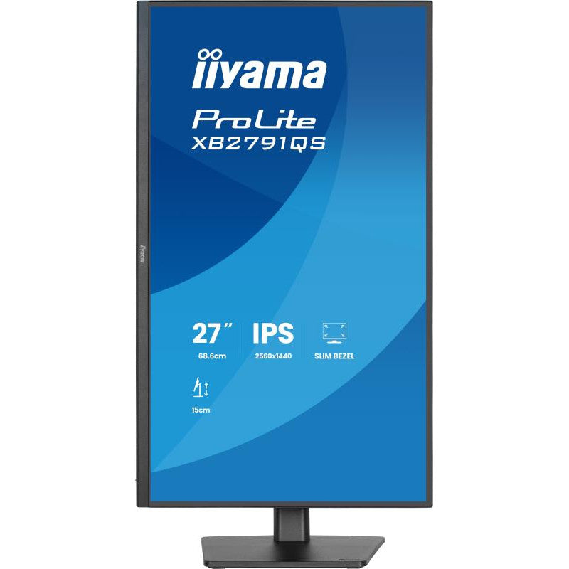 iiyama ProLite XB2791QS-B1 écran plat de PC 68,6 cm (27") 2560 x 1440 pixels Quad HD LED Noir