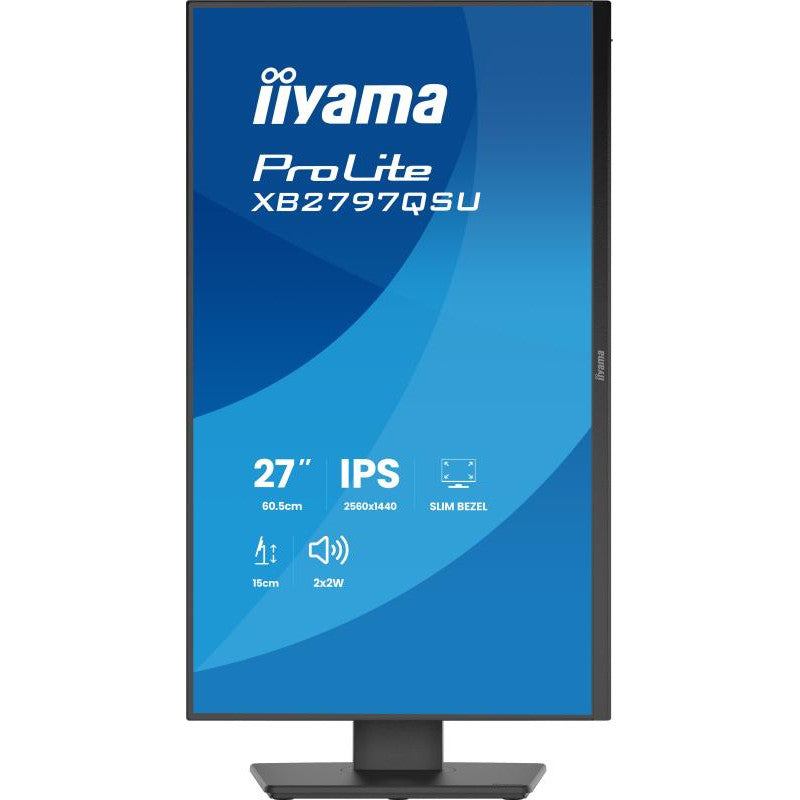 iiyama ProLite XB2797QSU-B1 écran plat de PC 68,6 cm (27") 2560 x 1440 pixels Quad HD LED Noir