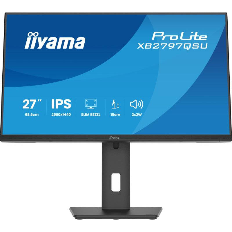 iiyama ProLite XB2797QSU-B1 écran plat de PC 68,6 cm (27") 2560 x 1440 pixels Quad HD LED Noir