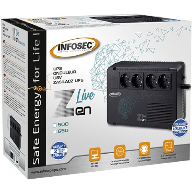 INFOSEC ZEN LIVE 650 - Line interactive- 650 VA