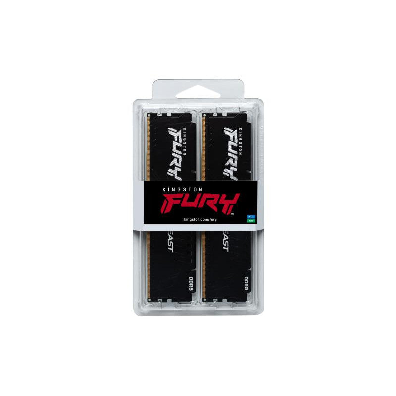 Kingston Technology FURY Beast 32GB 6000MT/s DDR5 CL36 DIMM (Kits de 2) Black EXPO