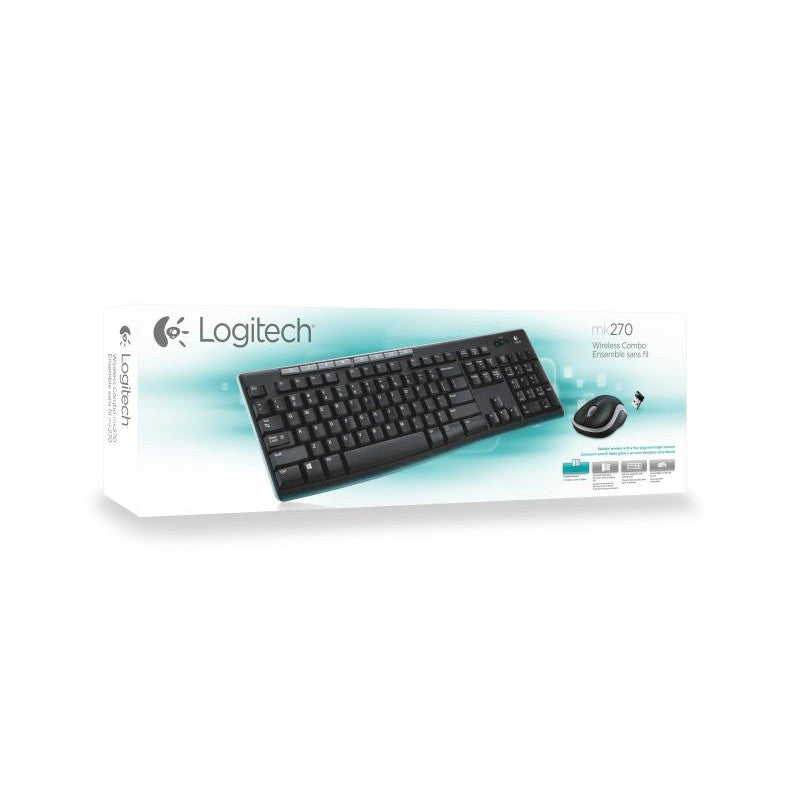 Logitech KIT MK270 sans fil Noir Retail