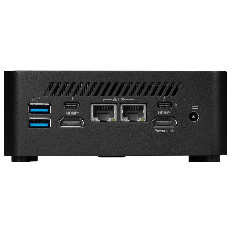 MSI Cubi NUC 1MG-001EU PC/poste de travail Intel Core 7 150U 16 Go DDR5-SDRAM 1 To SSD Windows 11 Pro Mini PC Noir