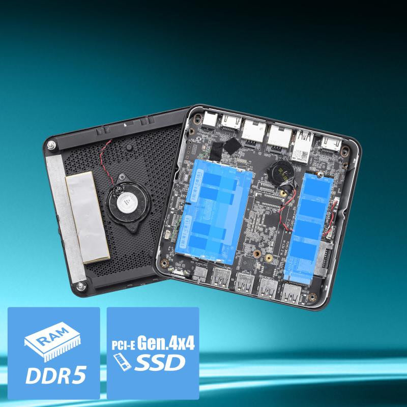 MSI Cubi Z AI 8M-004BEU USFF Noir 8945HS AMD SoC 5,2 GHz Haut-parleurs intégrés