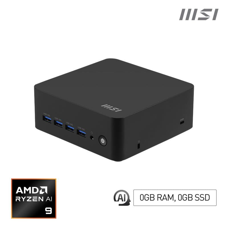 MSI Cubi Z AI 8M-004BEU USFF Noir 8945HS AMD SoC 5,2 GHz Haut-parleurs intégrés