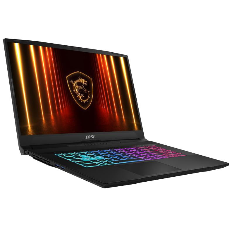 MSI Katana 17 HX B14WGK-005FR Intel® Core? i7 i7-14650HX Ordinateur portable 43,9 cm (17.3") Quad HD 16 Go DDR5-SDRAM 1 To SSD NVIDIA GeForce RTX 5070 Wi-Fi 6E (802.11ax) Windows 11 Home Gris AZERTY Français