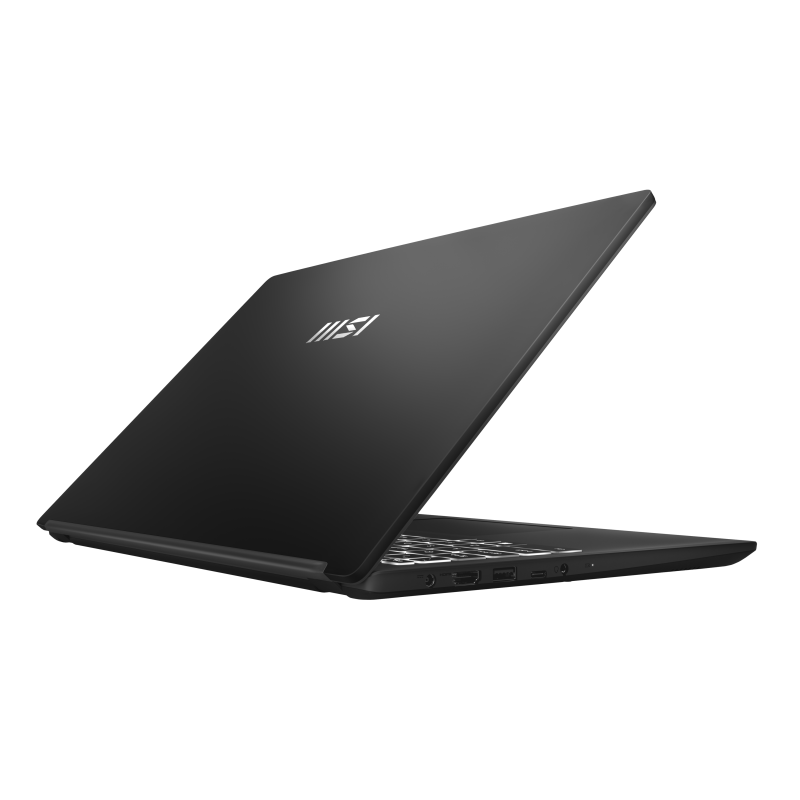 MSI Modern 15 H AI C2HMG-288FRNN Intel Core Ultra 5 225H Ordinateur portable 39,6 cm (15.6") Full HD 16 Go DDR5-SDRAM 512 Go SSD Wi-Fi 6E (802.11ax) Windows 11 Pro Noir AZERTY Français